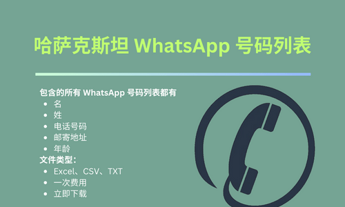哈萨克斯坦 WhatsApp 号码列表